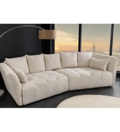 Sofa ROYAL 295 cm XL bouclé szampański beż