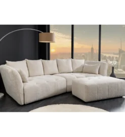 Sofa ROYAL 295 cm XL bouclé szampański beż