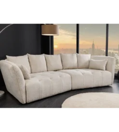 Sofa ROYAL 295 cm XL bouclé szampański beż