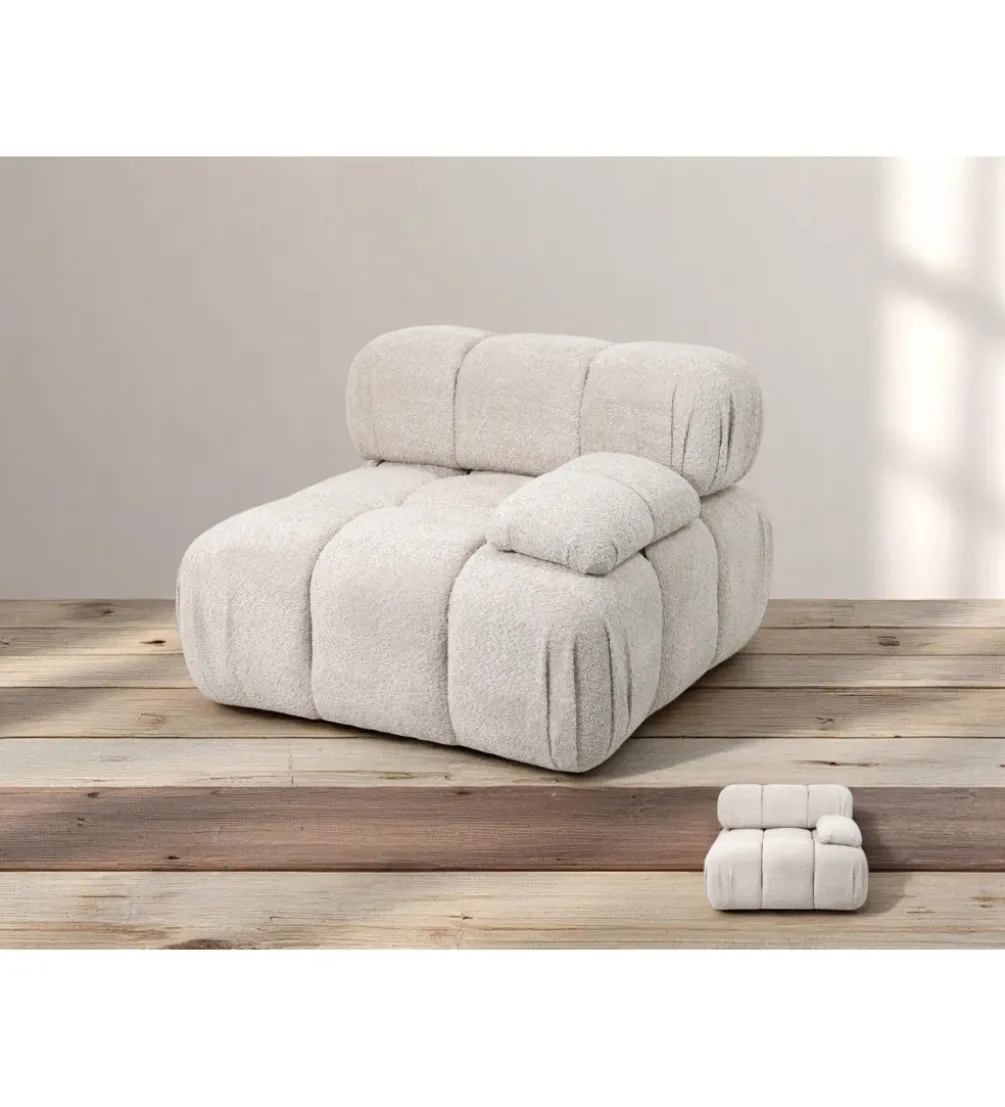 Sofa ROYAL 295 cm XL ze zdejmowanym pokryciem bouclé szare