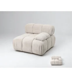 Sofa ROYAL 295 cm XL ze zdejmowanym pokryciem bouclé szare