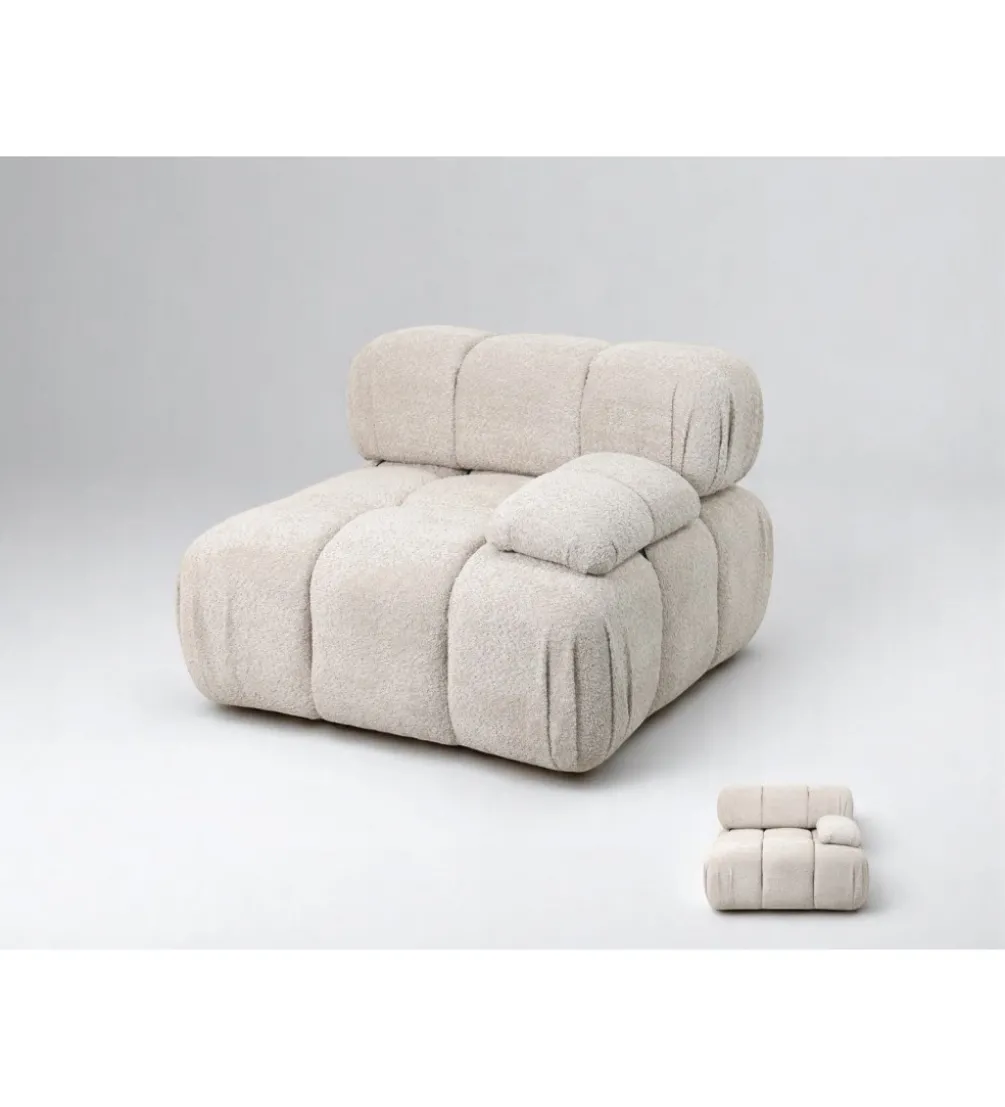 Sofa ROYAL 295 cm XL ze zdejmowanym pokryciem bouclé szare