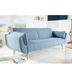 Sofa Rozkładana BELLA 215 Cm Jasnoniebieska Puella