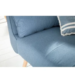 Sofa Rozkładana BELLA 215 Cm Jasnoniebieska Puella