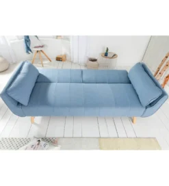 Sofa Rozkładana BELLA 215 Cm Jasnoniebieska Puella
