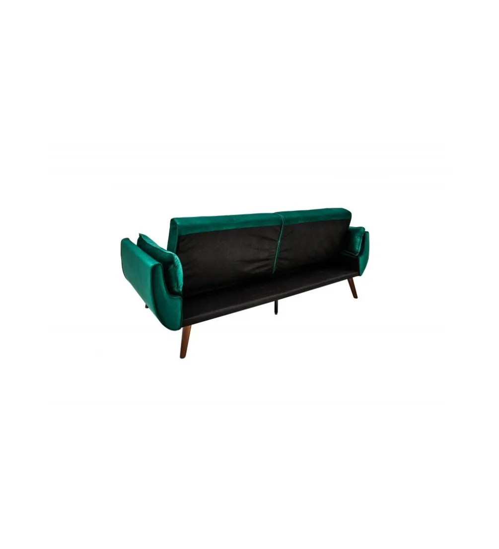 Sofa rozkładana BELLA 215 cm zielony aksamit Puella