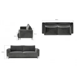 Sofa rozkładana DALIA 260 cm z funkcją spania