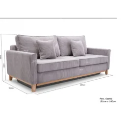 Sofa rozkładana DANILO 214 cm z funkcją spania