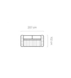 Sofa rozkładana GEMINI Gandi B 207 cm z funkcją spania
