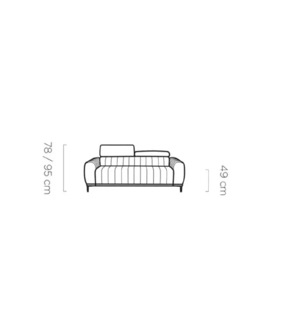 Sofa rozkładana GEMINI Gandi B 207 cm z funkcją spania