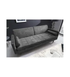 Sofa rozkładana MANILLA 196 cm ciemnoszara