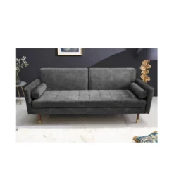 Sofa rozkładana MANILLA 196 cm ciemnoszara