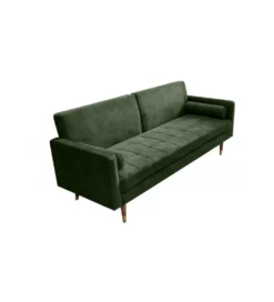 Sofa rozkładana MANILLA 196 cm ciemnozielona