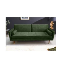 Sofa rozkładana MANILLA 196 cm ciemnozielona