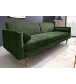 Sofa rozkładana MANILLA 196 cm ciemnozielona