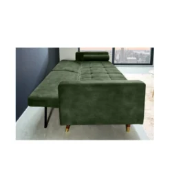 Sofa rozkładana MANILLA 196 cm ciemnozielona