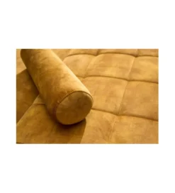 Sofa rozkładana MANILLA 196 cm musztardowo-żółta
