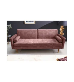 Sofa rozkładana MANILLA 196 cm różowa