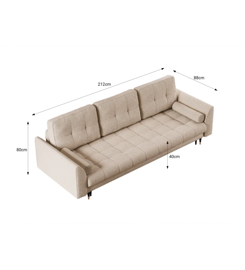 Sofa rozkładana OFELIA 212 cm z funkcją spania