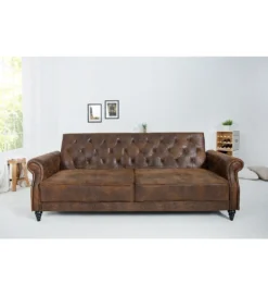 Sofa rozkładana RAYAN 220 cm antyczny brąz