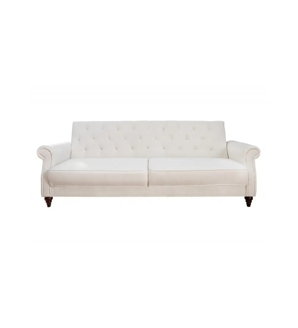 Sofa rozkładana RAYAN 220 cm kremowa