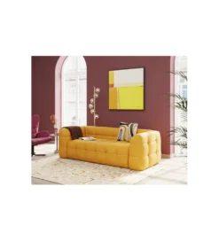 Sofa SALMANCA 240 cm żółta