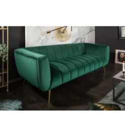 Sofa Scarlett 225 cm szmaragdowa zieleń
