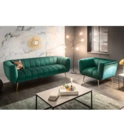 Sofa Scarlett 225 cm szmaragdowa zieleń