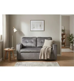 Sofa SMART 140 cm z funkcją spania welwet szary