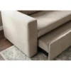 Sofa SMART 140 cm z funkcją spania welwet chmpagne beżowa