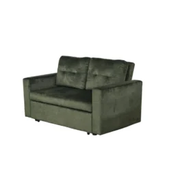 Sofa SMART 140 cm z funkcją spania zielony