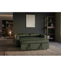 Sofa SMART 140 cm z funkcją spania zielony