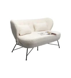 Sofa Snow 234 cm Bouclé biała