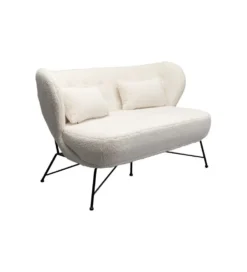 Sofa Snow 234 cm Bouclé biała