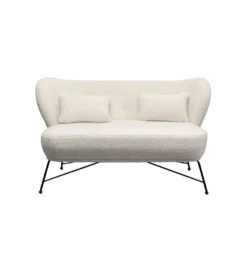 Sofa Snow 234 cm Bouclé biała