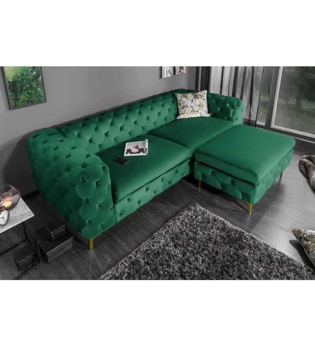 Sofa SOFIJA 240 cm szmaragdowa zieleń