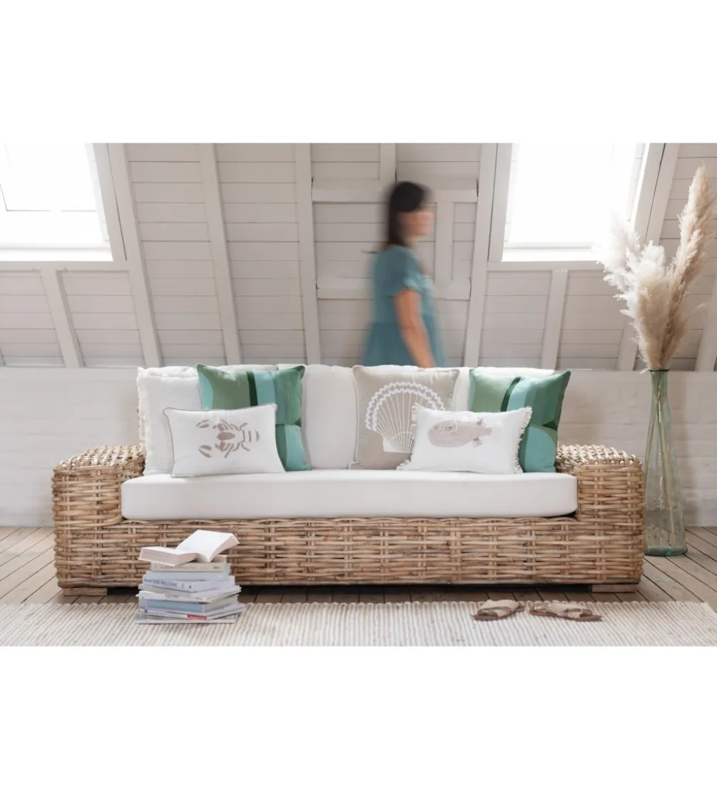 Sofa trzyosobowa BOHIM 215 cm rattan