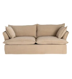 Sofa ZAPLASO 221 cm beżowa