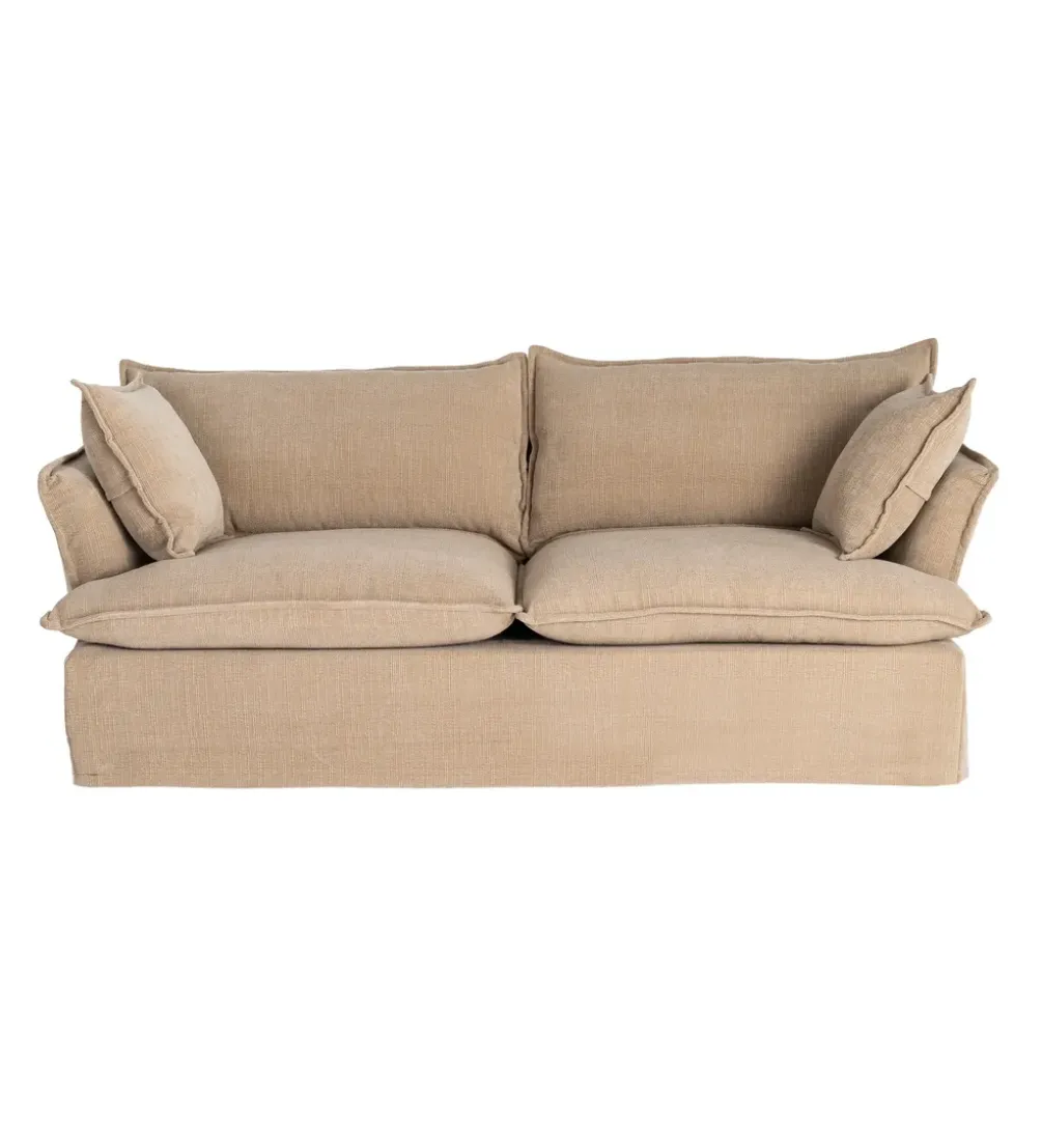 Sofa ZAPLASO 221 cm beżowa