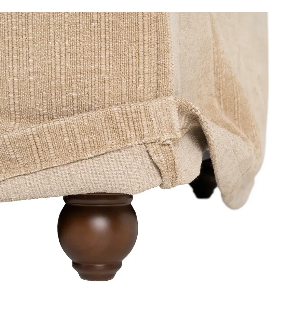 Sofa ZAPLASO 221 cm beżowa