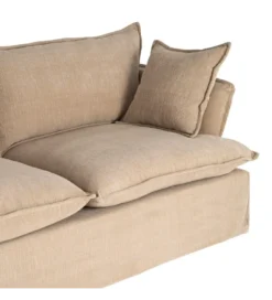 Sofa ZAPLASO 221 cm beżowa