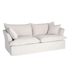Sofa ZAPLASO 221 cm biała