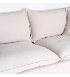 Sofa ZAPLASO 221 cm biała