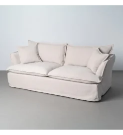Sofa ZAPLASO 221 cm biała