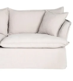 Sofa ZAPLASO 221 cm biała