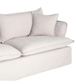 Sofa ZAPLASO 221 cm biała