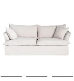 Sofa ZAPLASO 221 cm biała