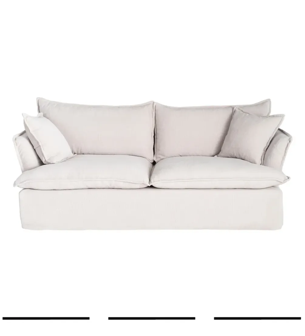 Sofa ZAPLASO 221 cm biała