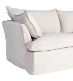 Sofa ZAPLASO 221 cm biała