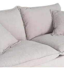 Sofa ZAPLASO 181 cm kremowa